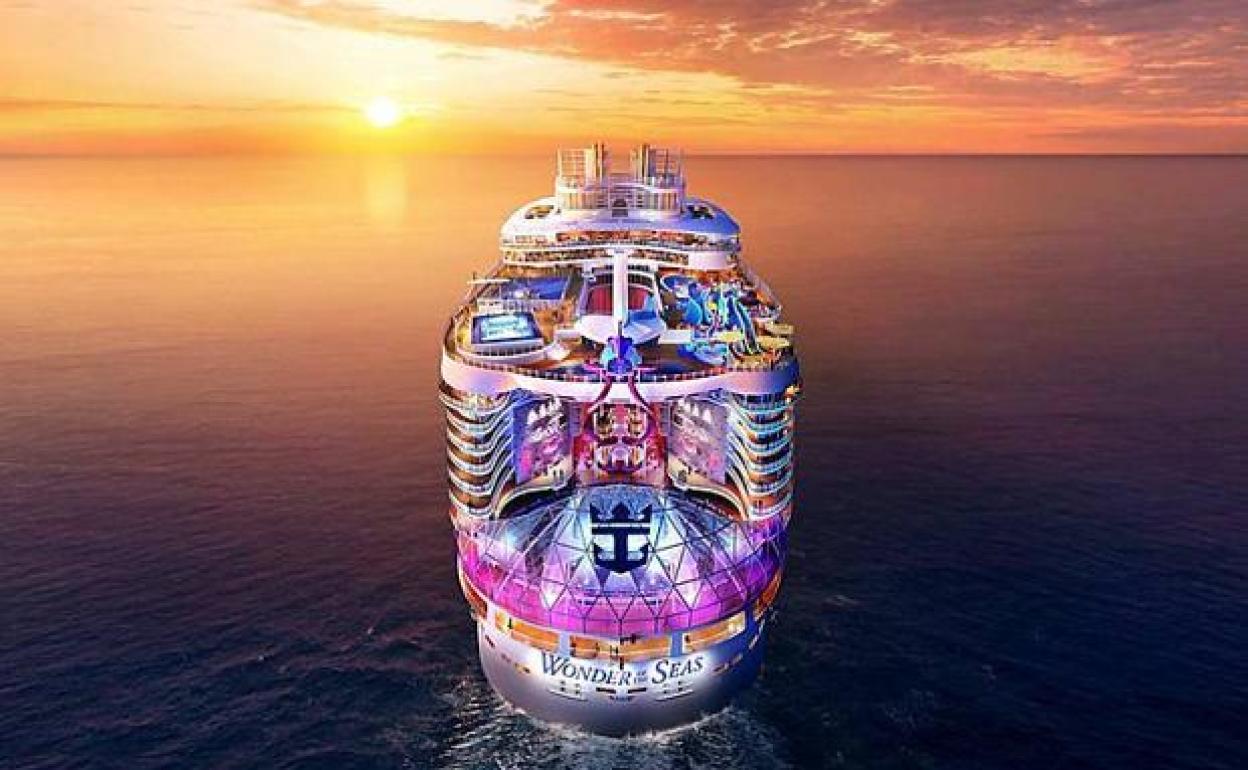 The largest cruise ship in the world, the Wonder of the Seas, will sail
